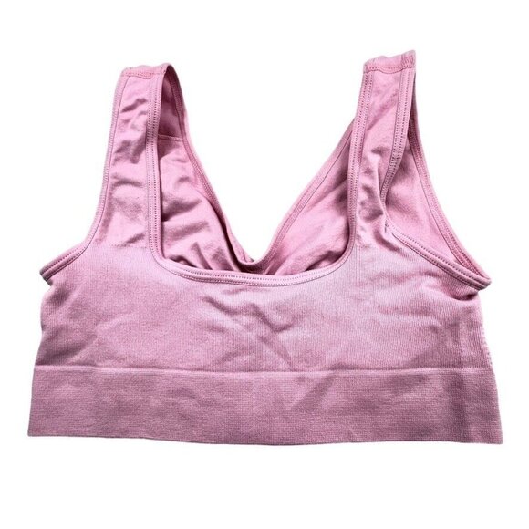 Activewear Sports Bras Set of 2 Size M Nylon Spandex Blue Pink - Picture 4 of 12